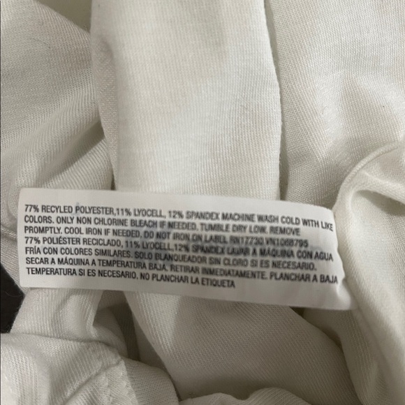 All in Motion Flowy Racerback Activewear Tank Top White Loose Fit Size L - Picture 9 of 10